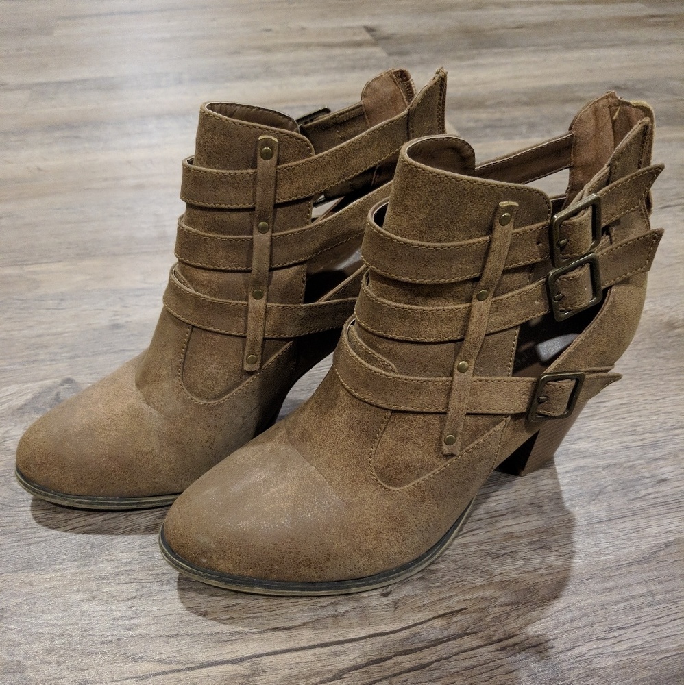 Brown booties